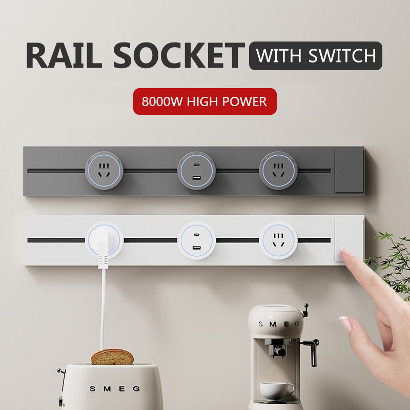 Kitchen Appliances Uk - Soket Jalur dengan Sakelar Stopkontak Dinding