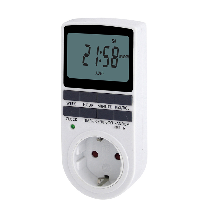 Kitchen Appliances Uk - Soket Timer Digital 12/24 jam, sakelar