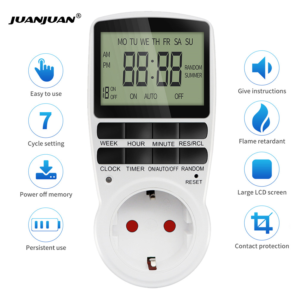 Kitchen Appliances Uk - Saklar Timer Digital Elektronik 12/24 Jam
