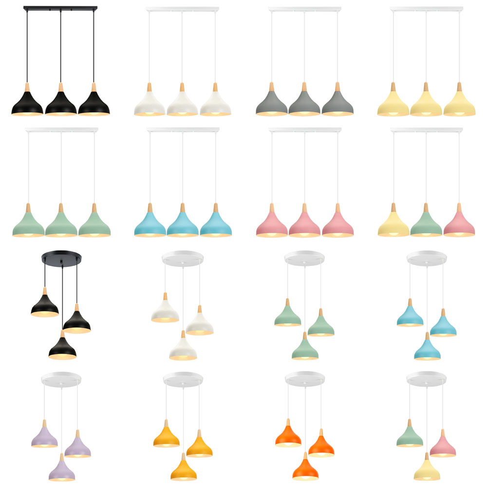 Lampu Gantung LED Kayu Nordic  - Kitchen Appliances In White ulasan dan harga