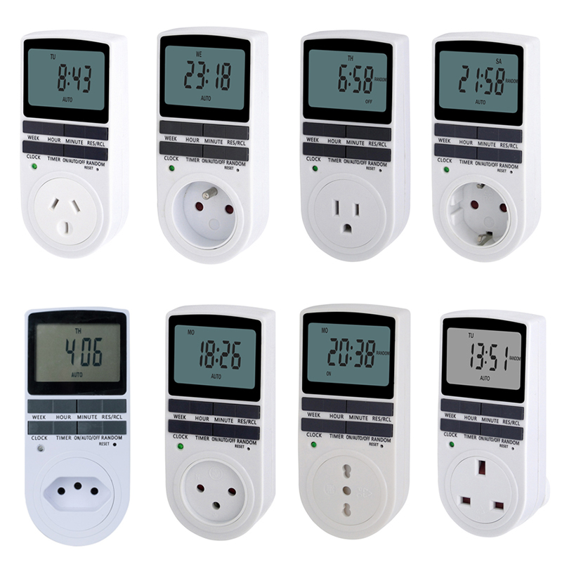 Soket Timer Digital 12/24 jam, - Kitchen Appliances Uk ulasan dan harga